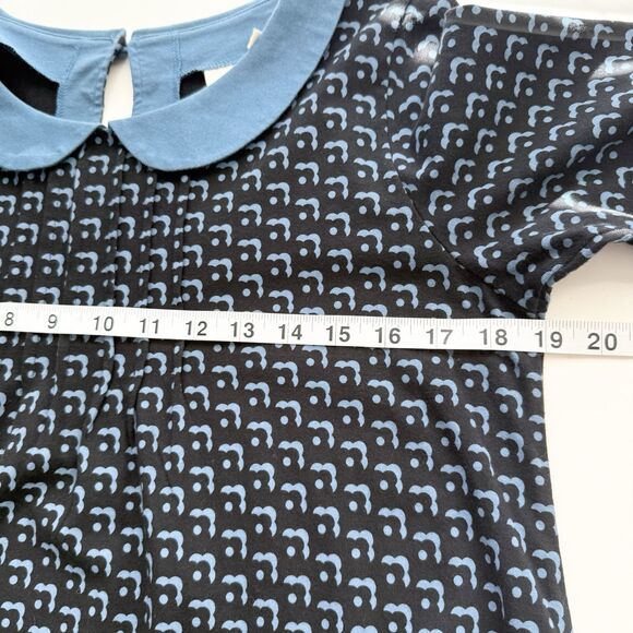 Orla Kiely Black and Blue Patterned Dress - Picture 8 of 10